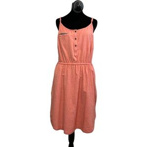 COPY - Toad & Co Organic Cotton Spaghetti Strap Dress W/ Elastic Waist Women's …
